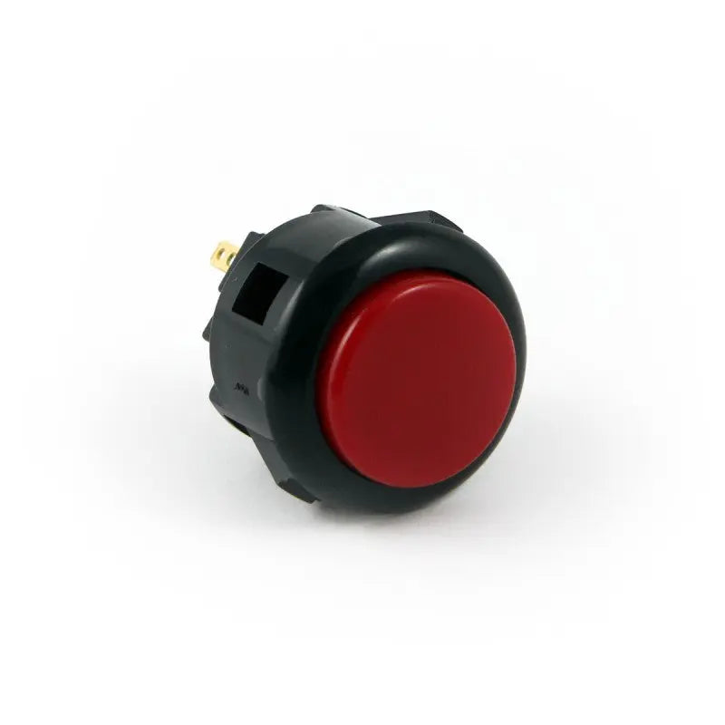 Sanwa OBSF-24 Snap-in Button - Black & Red Sanwa