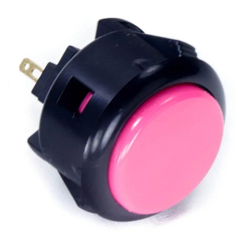 Sanwa OBSF-30 Snap-in Button - Black & Pink Sanwa