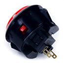 Sanwa OBSF-30 Snap-in Button - Black & Vermillion Sanwa