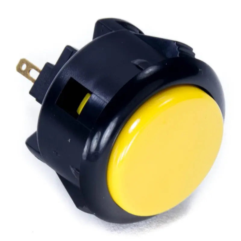 Sanwa OBSF-30 Snap-in Button - Black & Yellow