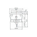 Sanwa OBSF-30 Snap-in Button - Marine Blue Sanwa