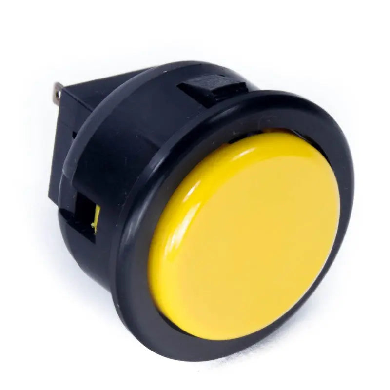 Seimitsu PS-14-G 30 mm Snap-in Button - Black & Yellow