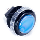 Seimitsu PS-14-GN-C 30 mm Screw-in Button - Black & Blue Seimitsu