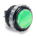 Seimitsu PS-14-GN-C 30 mm Screw-in Button - Black & Green Seimitsu