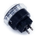 Seimitsu PS-14-GN-C 30 mm Screw-in Button - Black & White Seimitsu