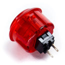 Seimitsu PS-14-K 30 mm Snap-in Button - Clear Red Seimitsu