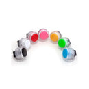 Seimitsu PS-14-KN 30 mm Screw-in Button - Clear White & Green Seimitsu