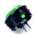 Seimitsu PS-15 30 mm Snap-in Button - Black & Green Seimitsu