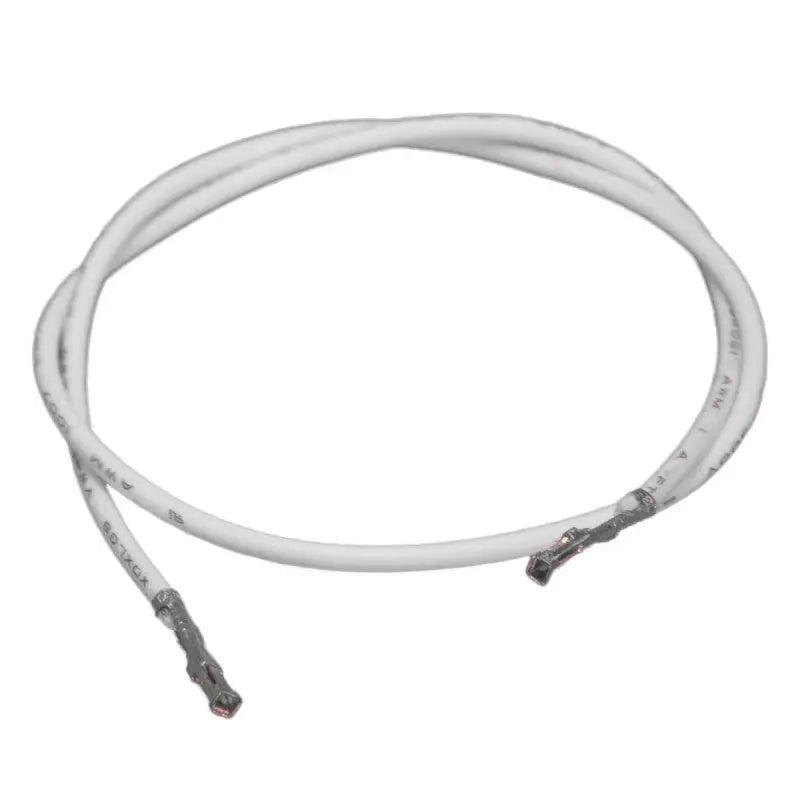 White 22 awg Wire, 2 x .100 female header, 25cm
