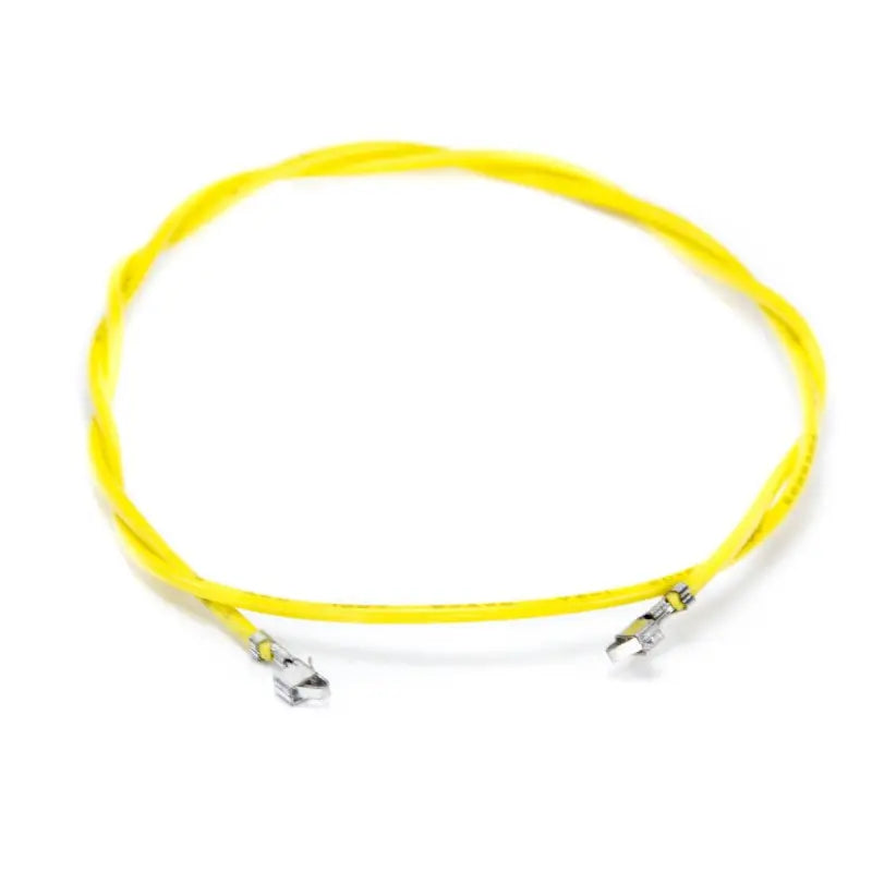 Yellow 22 awg Wire, 2 x .100 female header, 25cm